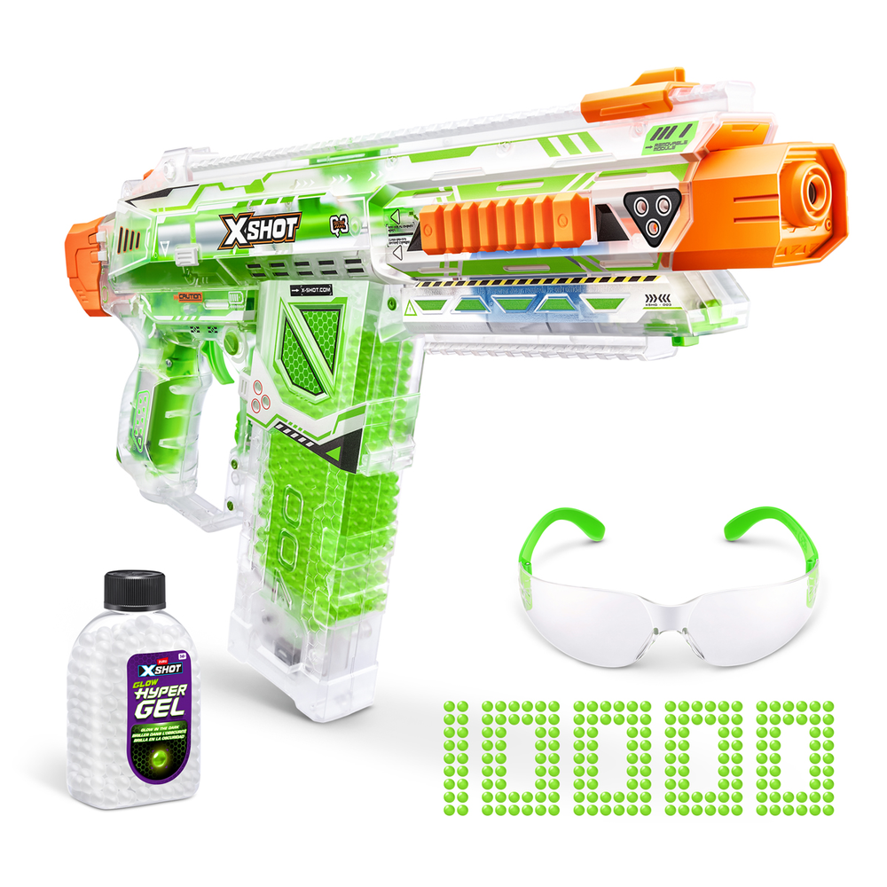 XSHOT Hyper Gel Glow In The Dark Nightmare Blaster 10,000 Glow In The Dark Hyper Gellets