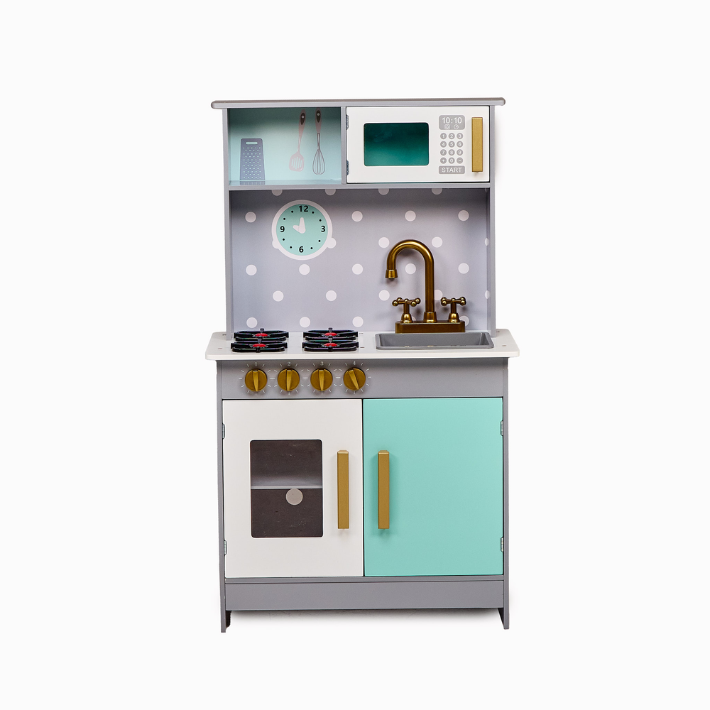 Modern Wooden Play Kitchen 