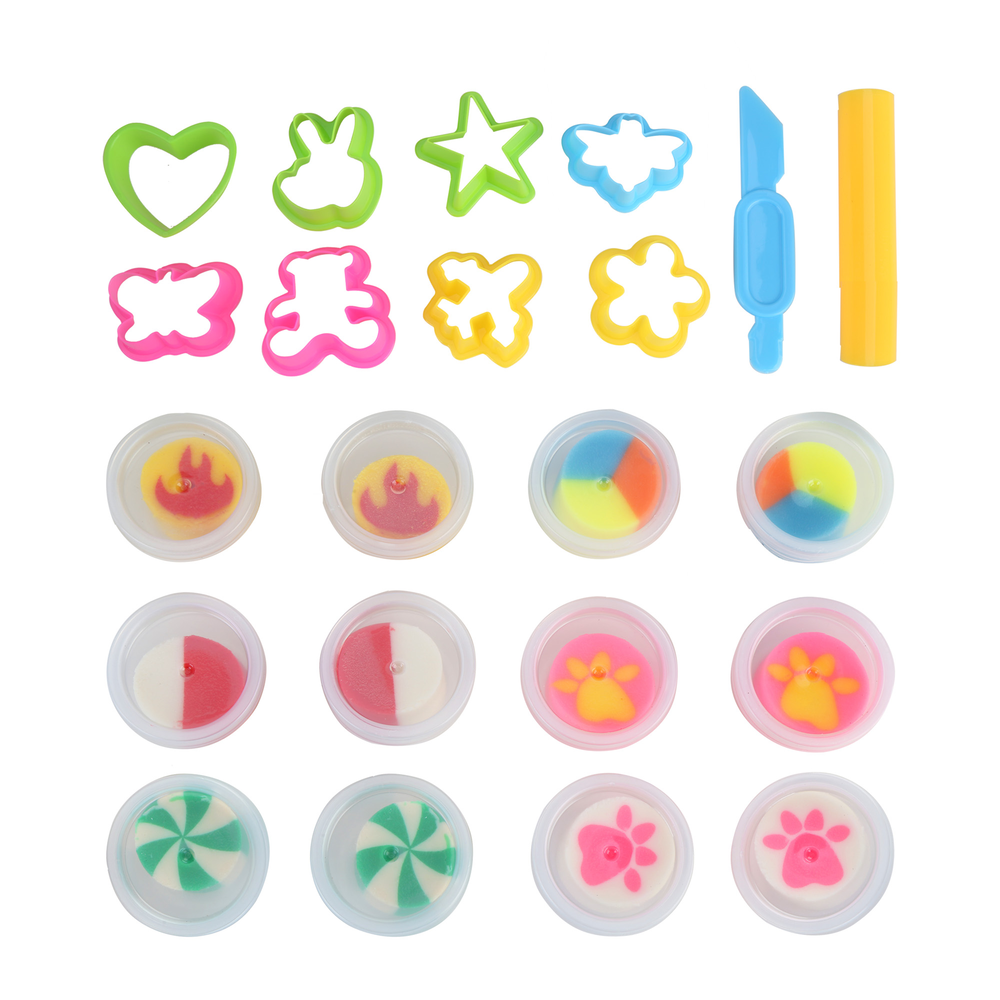 Reggies Dough Cut & Colour Set 12X30G