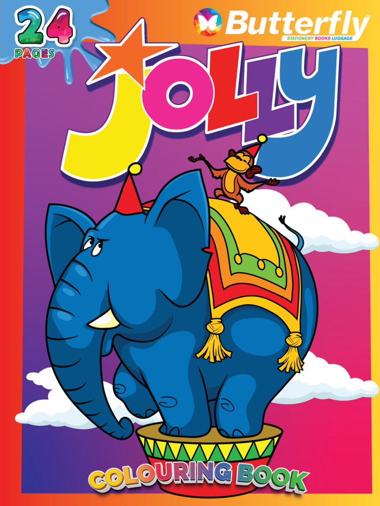  Jolly Colouring Book 24Pg Assorted