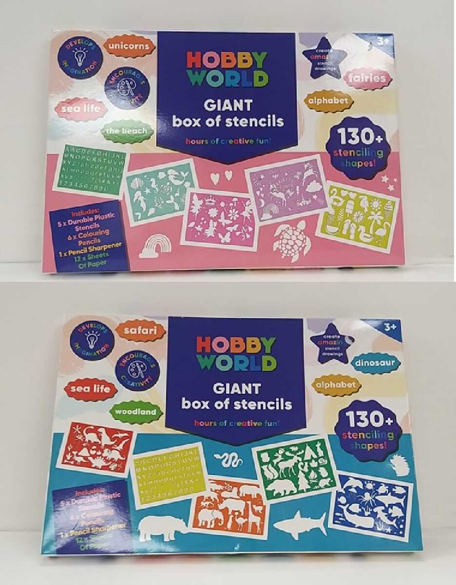 Hobby World Giant Box of Stencils Assorted