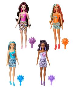 Barbie Colour Reveal Doll & Accessories with 6 Unboxing Surprises, Rainbow-Inspired Series 